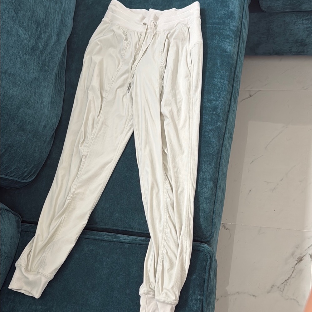 Women's White Jogger Pants